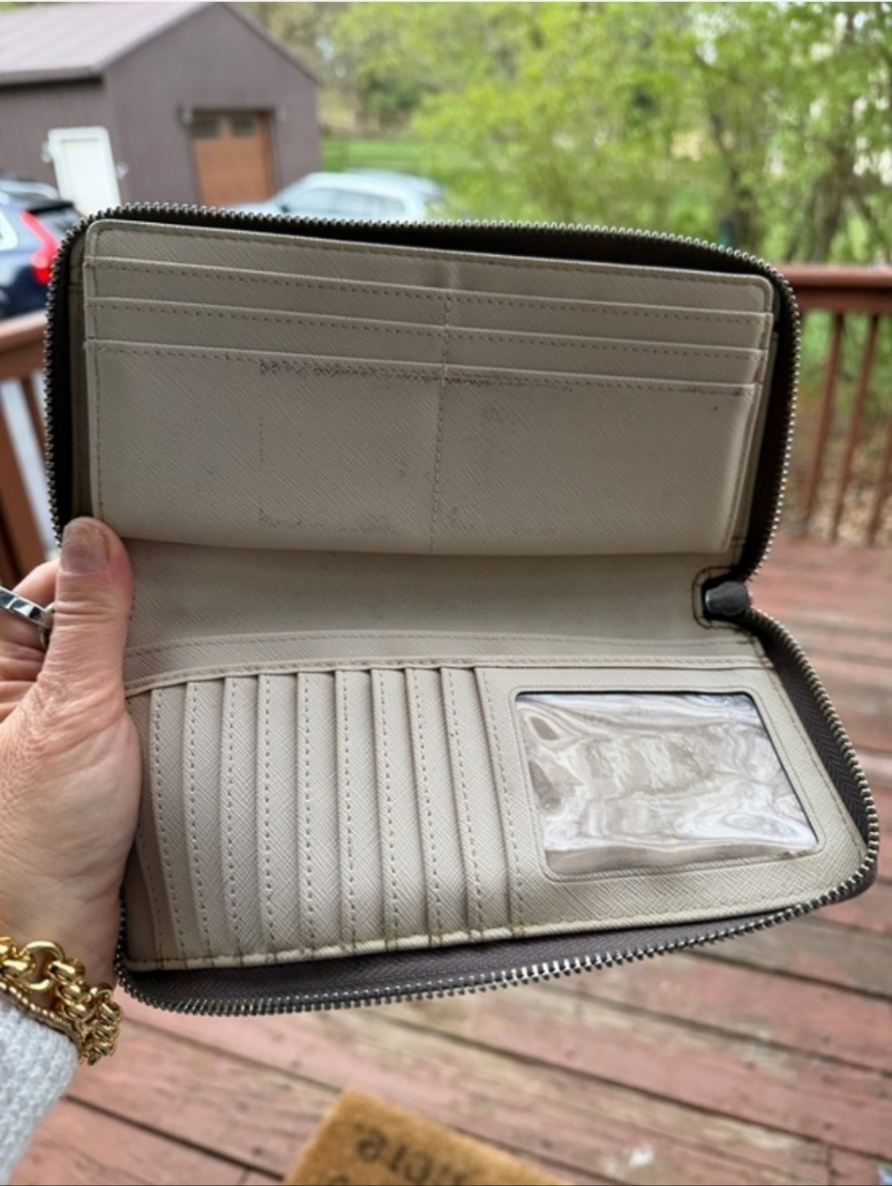 Michael Kors Jet Set Python-Embossed Leather Travel Continental Wallet EUC - Picture 13 of 15